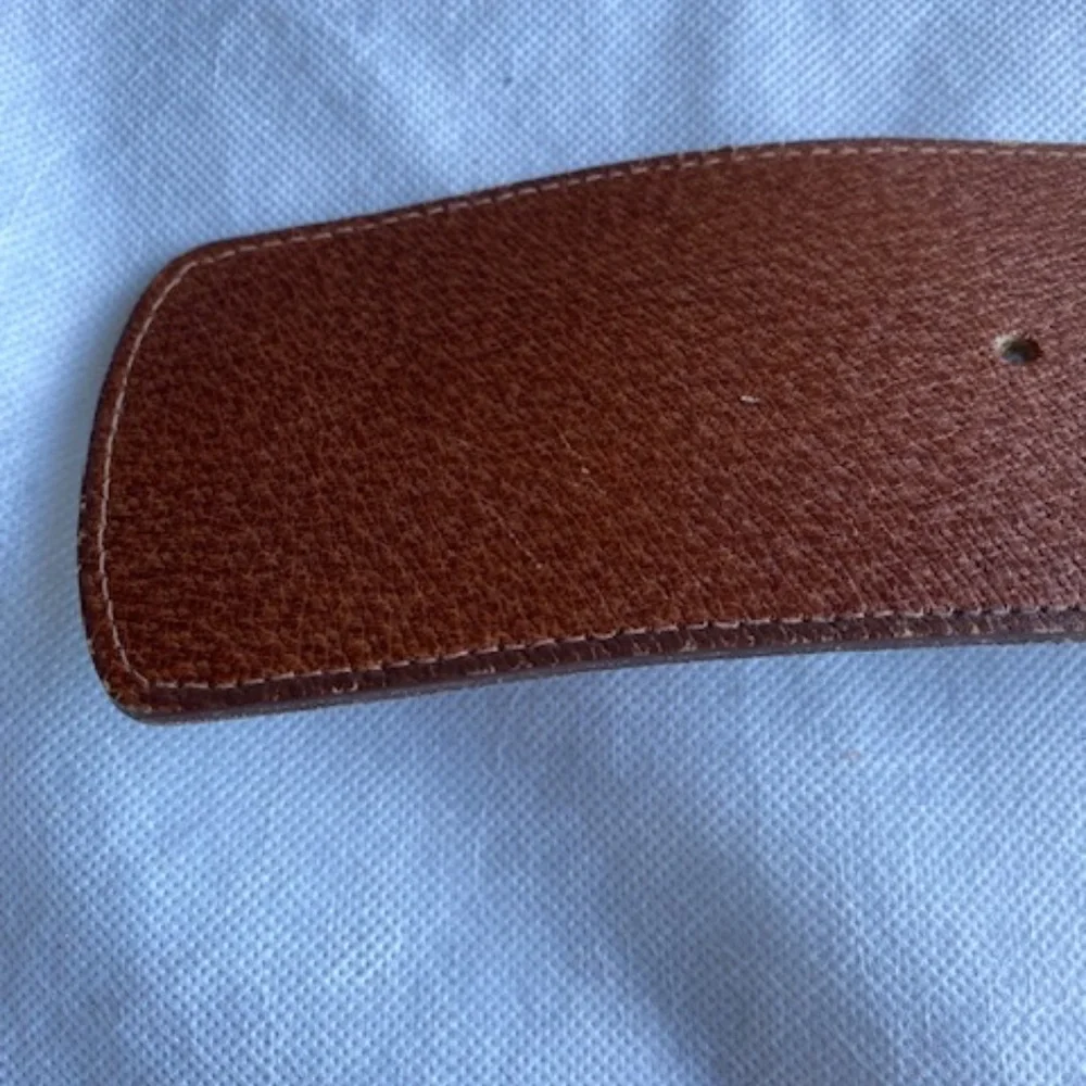 Ann Taylor English Aniline Pigskin Full Grain Leather Belt - SMALL